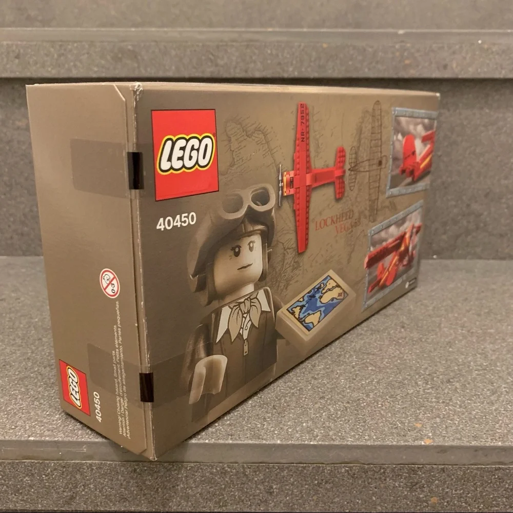 Lego 40450 Amelia Earhart Tribute, Exclusive/ Limited Edition, 203 Pieces, NIB